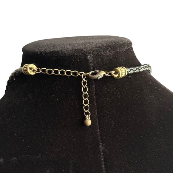 Vintage Lot of 5 Neutral Toned Beaded Statement‎ Necklaces - Picture 9 of 11